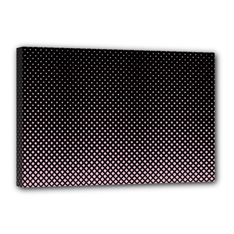 Halftone Background Pattern Black Canvas 18  X 12  by Nexatart