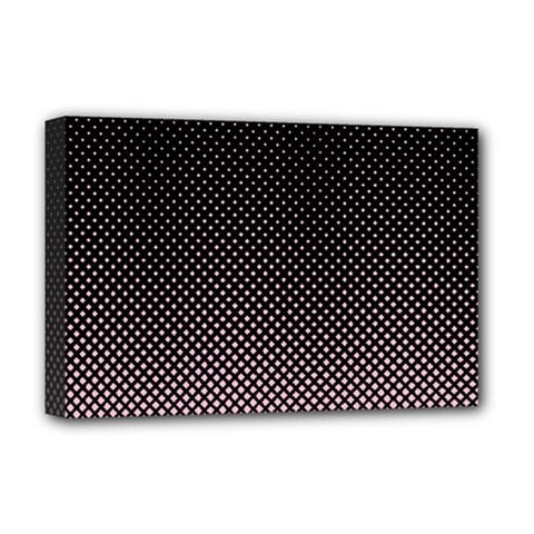 Halftone Background Pattern Black Deluxe Canvas 18  X 12   by Nexatart