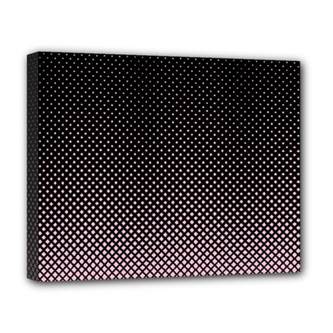 Halftone Background Pattern Black Deluxe Canvas 20  X 16   by Nexatart