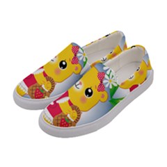 Bear Strawberries Women s Canvas Slip Ons by Nexatart