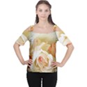 Roses Vintage Playful Romantic Cutout Shoulder Tee View1