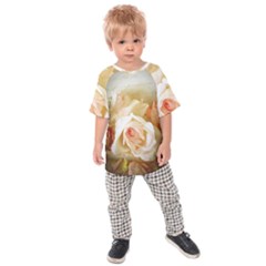 Roses Vintage Playful Romantic Kids Raglan Tee