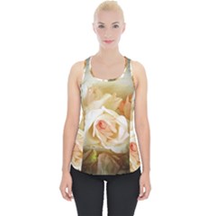 Roses Vintage Playful Romantic Piece Up Tank Top by Nexatart