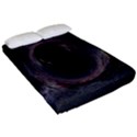 Black Hole Blue Space Galaxy Star Fitted Sheet (California King Size) View2