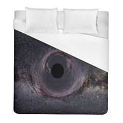 Black Hole Blue Space Galaxy Star Duvet Cover (Full/ Double Size)