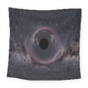 Black Hole Blue Space Galaxy Star Square Tapestry (Large) View1