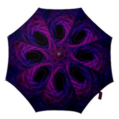 Black Hole Rainbow Blue Purple Hook Handle Umbrellas (small)