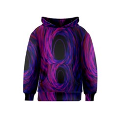 Black Hole Rainbow Blue Purple Kids  Pullover Hoodie