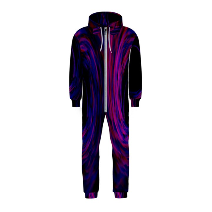 Black Hole Rainbow Blue Purple Hooded Jumpsuit (Kids)