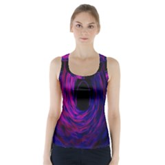 Black Hole Rainbow Blue Purple Racer Back Sports Top by Mariart