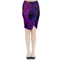 Black Hole Rainbow Blue Purple Midi Wrap Pencil Skirt View1