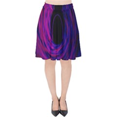 Black Hole Rainbow Blue Purple Velvet High Waist Skirt by Mariart