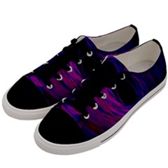 Black Hole Rainbow Blue Purple Men s Low Top Canvas Sneakers by Mariart