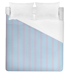 Bleu Pink Line Vertical Duvet Cover (queen Size)