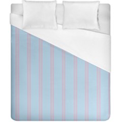 Bleu Pink Line Vertical Duvet Cover (california King Size)