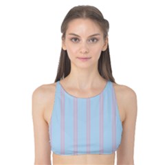 Bleu Pink Line Vertical Tank Bikini Top