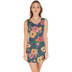 Aloha Hawaii Flower Floral Sexy Bodycon Dress