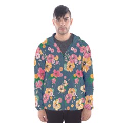 Aloha Hawaii Flower Floral Sexy Hooded Wind Breaker (men)