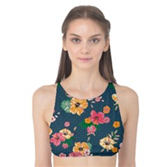 Aloha Hawaii Flower Floral Sexy Tank Bikini Top by Mariart