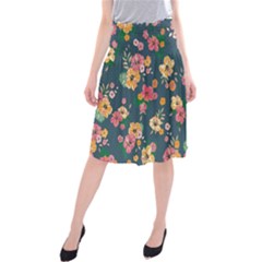 Aloha Hawaii Flower Floral Sexy Midi Beach Skirt