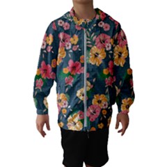 Aloha Hawaii Flower Floral Sexy Hooded Wind Breaker (kids)