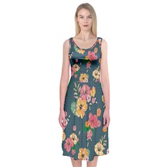 Aloha Hawaii Flower Floral Sexy Midi Sleeveless Dress by Mariart