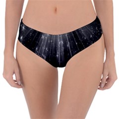 Black Rays Light Stars Space Reversible Classic Bikini Bottoms by Mariart