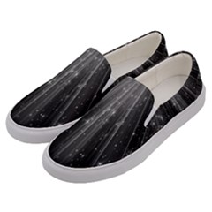 Black Rays Light Stars Space Men s Canvas Slip Ons by Mariart