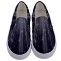 Black Rays Light Stars Space Kids  Canvas Slip Ons View1