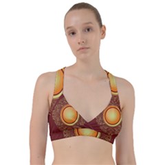 Badge Gilding Sun Red Oriental Sweetheart Sports Bra by Nexatart