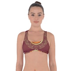 Badge Gilding Sun Red Oriental Got No Strings Sports Bra by Nexatart