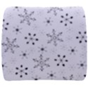 Black Holiday Snowflakes Back Support Cushion View1