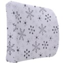 Black Holiday Snowflakes Back Support Cushion View2