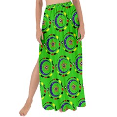 Abstract Art Circles Swirls Stars Maxi Chiffon Tie-up Sarong