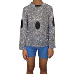 Black Hole Blue Space Galaxy Star Light Kids  Long Sleeve Swimwear