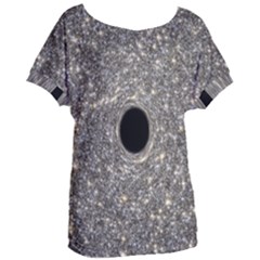 Black Hole Blue Space Galaxy Star Light Women s Oversized Tee by Mariart