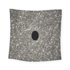 Black Hole Blue Space Galaxy Star Light Square Tapestry (small) by Mariart