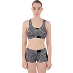 Black Hole Blue Space Galaxy Star Light Work It Out Sports Bra Set by Mariart