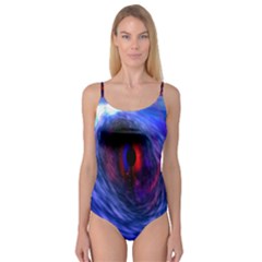 Blue Red Eye Space Hole Galaxy Camisole Leotard  by Mariart