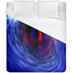 Blue Red Eye Space Hole Galaxy Duvet Cover (california King Size) by Mariart