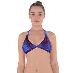 Blue Red Eye Space Hole Galaxy Halter Neck Bikini Top by Mariart