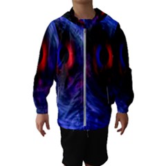 Blue Red Eye Space Hole Galaxy Hooded Wind Breaker (kids)