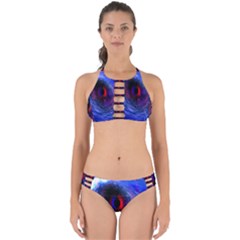 Blue Red Eye Space Hole Galaxy Perfectly Cut Out Bikini Set by Mariart