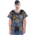 Multi Color Tile Twirl Octagon Men s V-Neck Scrub Top View1