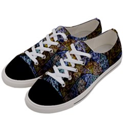 Multi Color Tile Twirl Octagon Women s Low Top Canvas Sneakers by Nexatart