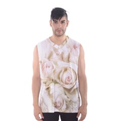 Pastel Roses Antique Vintage Men s Basketball Tank Top by Nexatart