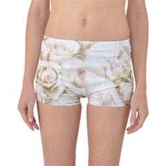 Pastel Roses Antique Vintage Boyleg Bikini Bottoms by Nexatart