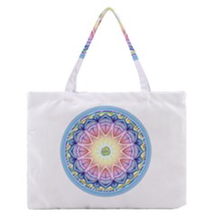 Mandala Universe Energy Om Zipper Medium Tote Bag by Nexatart