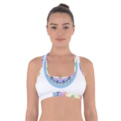 Mandala Universe Energy Om Cross Back Sports Bra by Nexatart