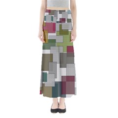 Decor Painting Design Texture Full Length Maxi Skirt by Nexatart